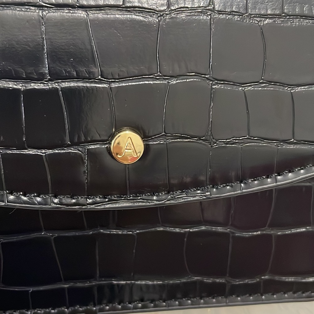 Accessorize London women's Faux Leather
Black Mini Sling Bag | NWT - Picture 13 of 17